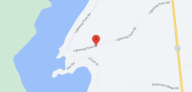 map of 106 LIGHTNING POINT ROAD